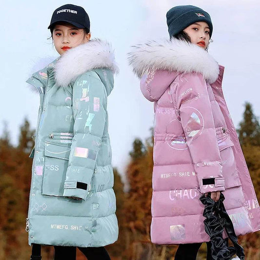 Warm Winter Jacket Waterproof Hooded Girls Ages 5 To 16 - ToylandEU