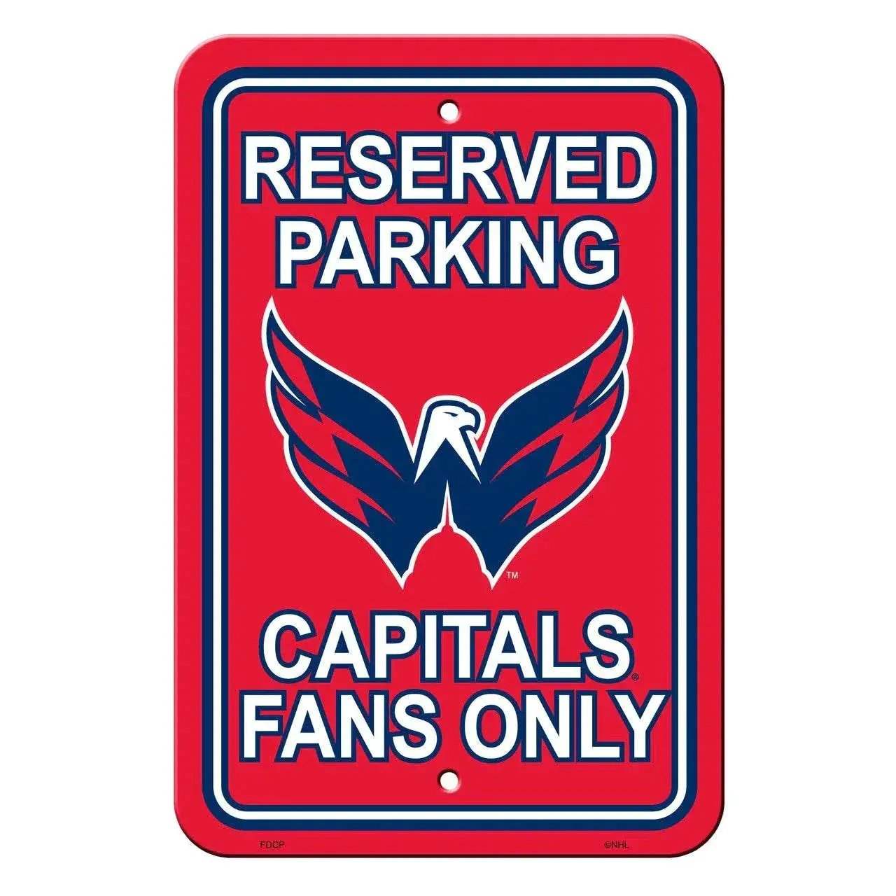 Washington Capitals 12x18 Plastic Reserved Parking Sign - ToylandEU™