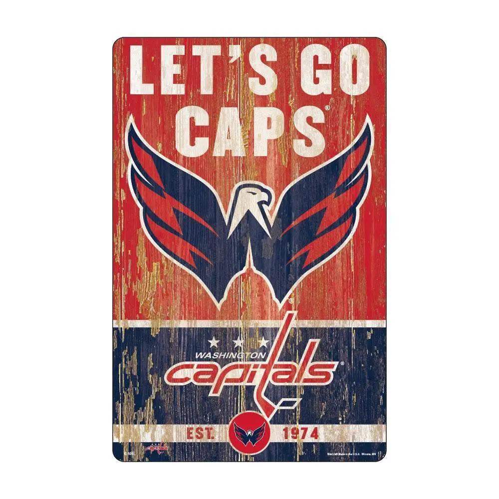 Washington Capitals Wood Sign 11x17 Slogan Design Plaque - ToylandEU