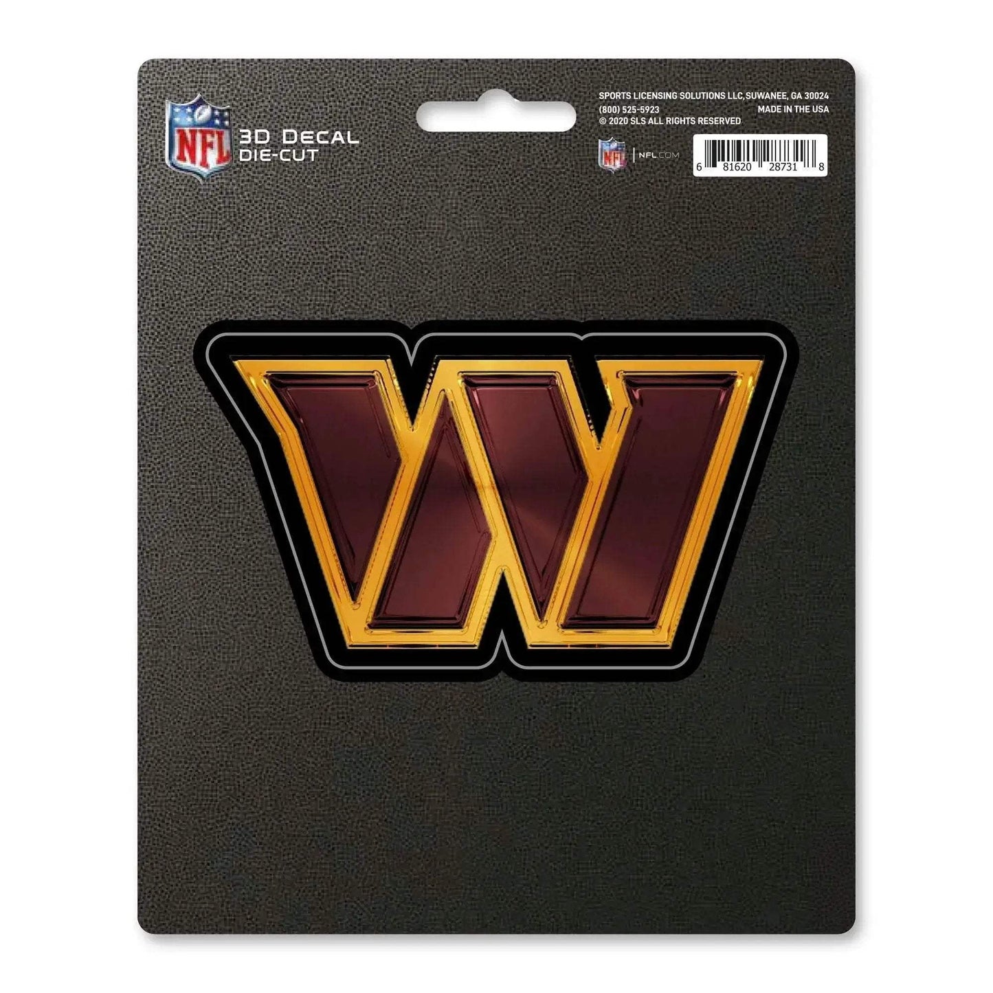 Washington Commanders 3D Die Cut Decal 5x6 Inch Logo - ToylandEU™