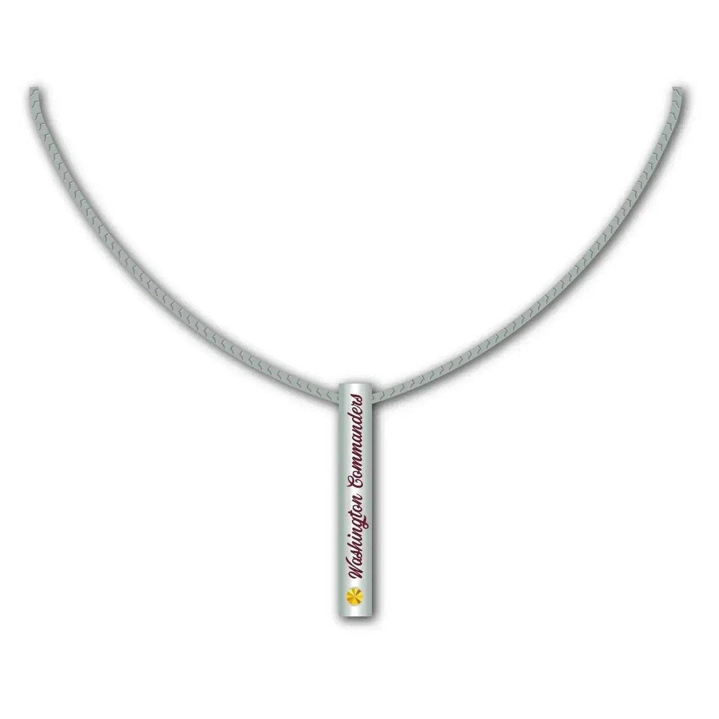 Washington Commanders Necklace Silver Bar Pendant Premium - ToylandEU™