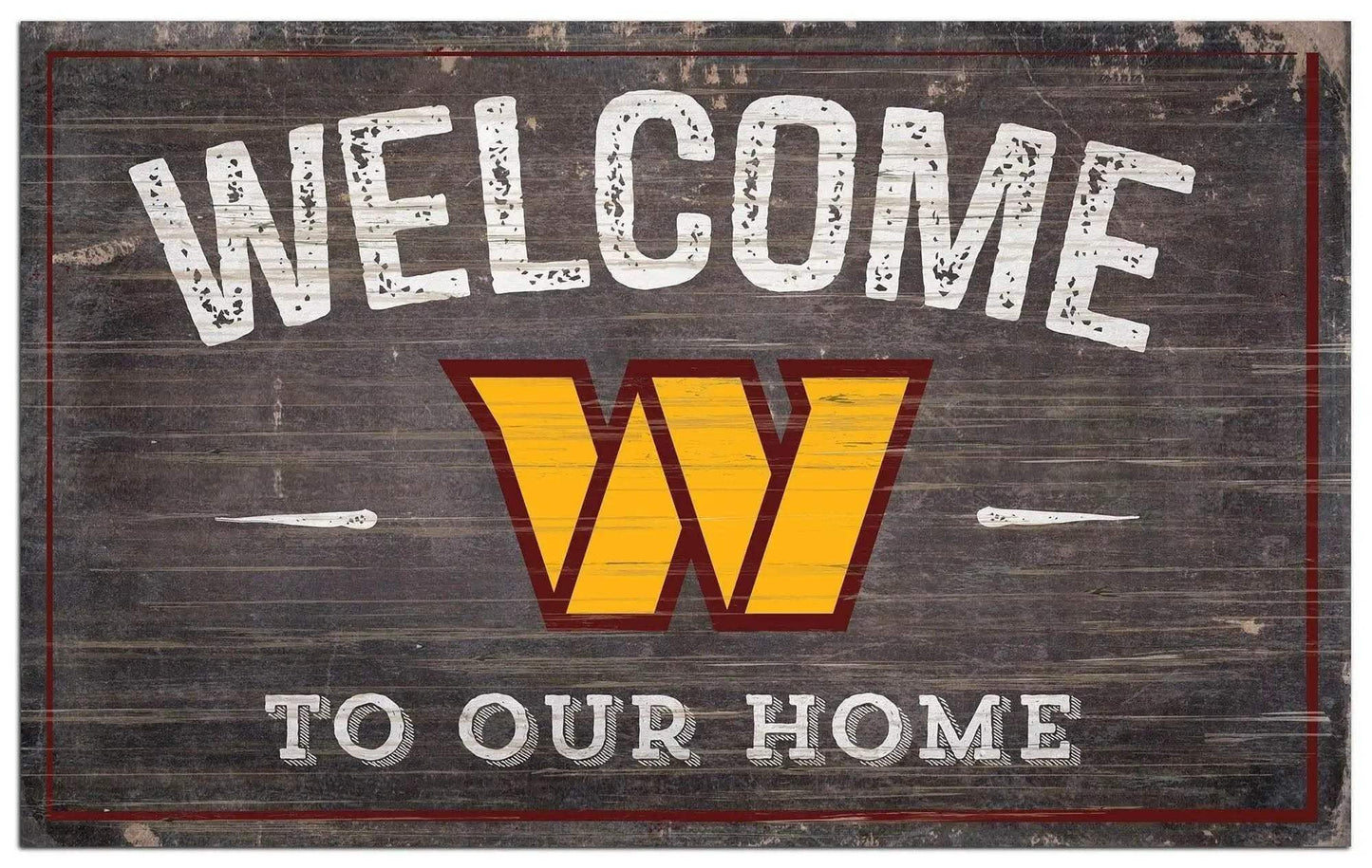 Washington Commanders Wood Sign Welcome To Our Home Rope - ToylandEU™
