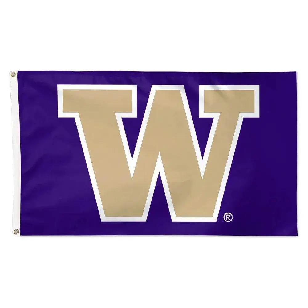 Washington Huskies Flag 3x5 Sewn Ends Brass Grommets - ToylandEU™