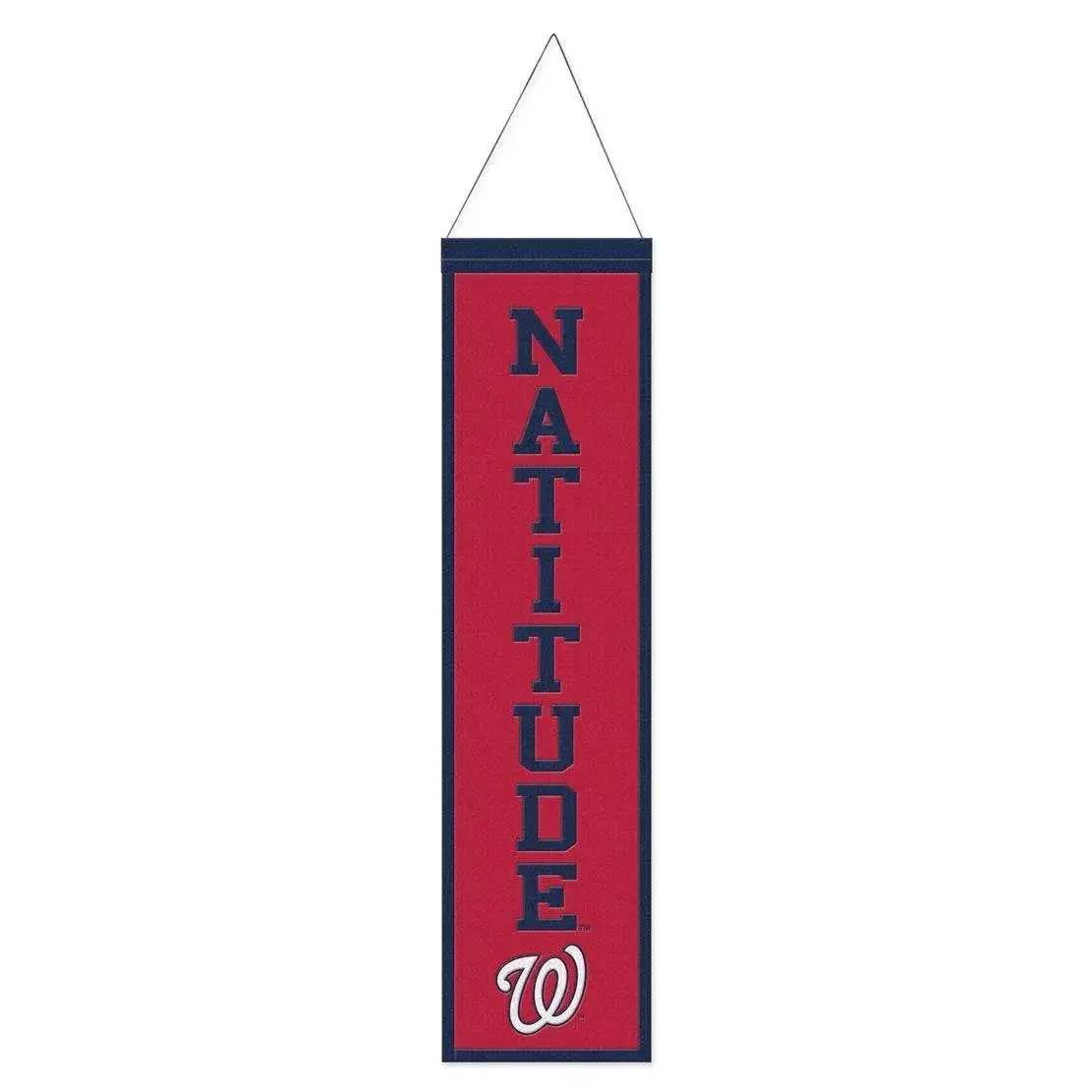 Washington Nationals Wool Banner 8x32 Heritage Slogan - ToylandEU™