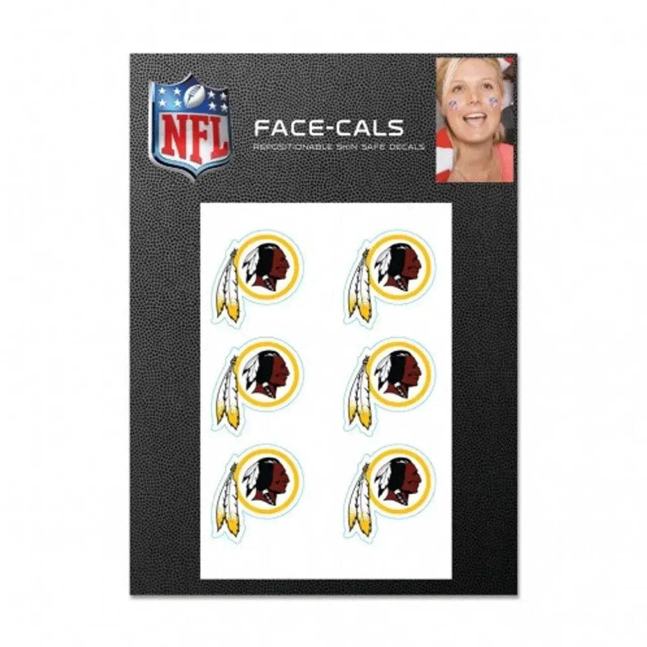 Washington Redskins Facial Tattoos Peel And Stick Decals - ToylandEU™