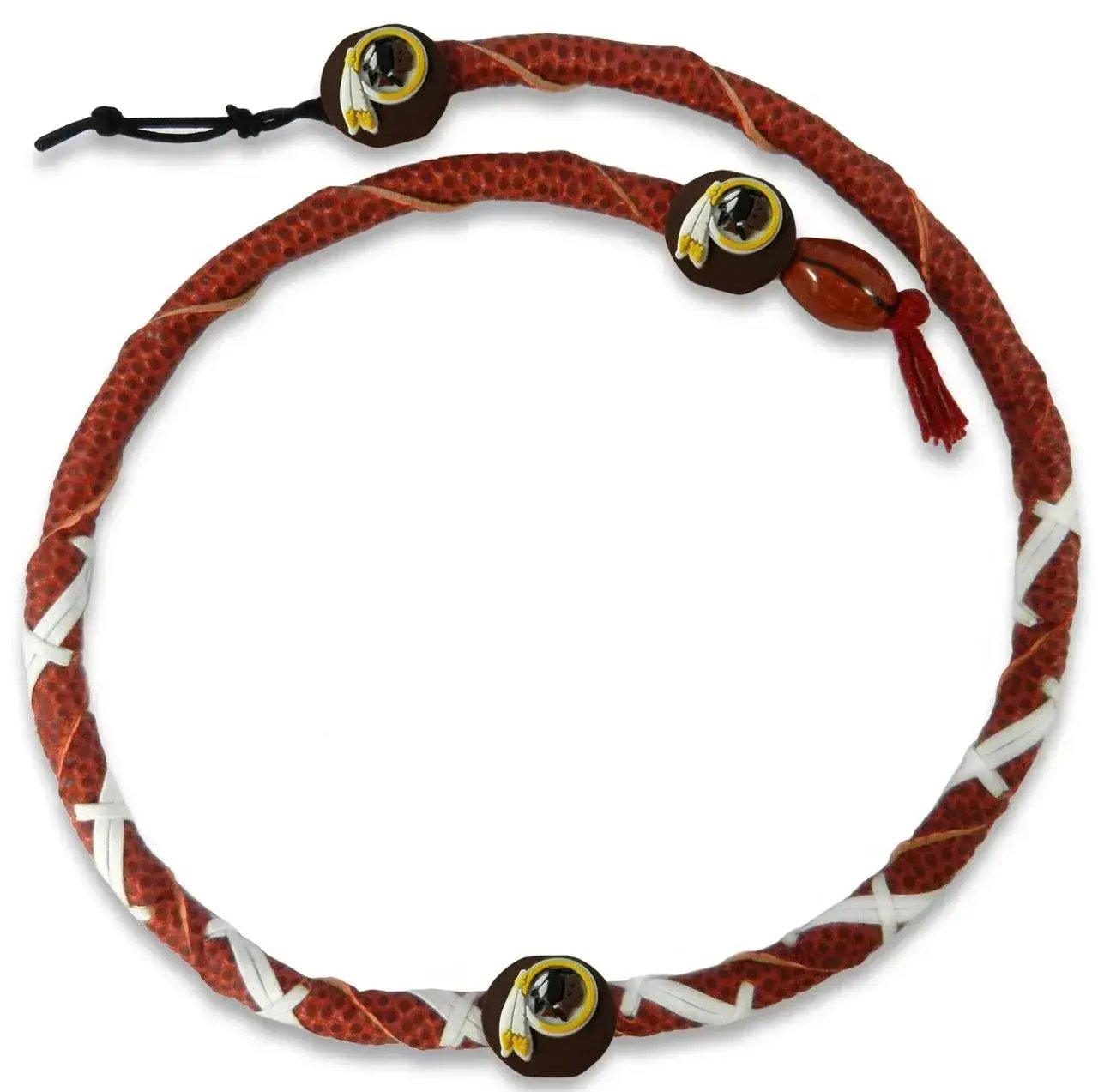 Washington Redskins Spiral Football Necklace With Beads - ToylandEU™