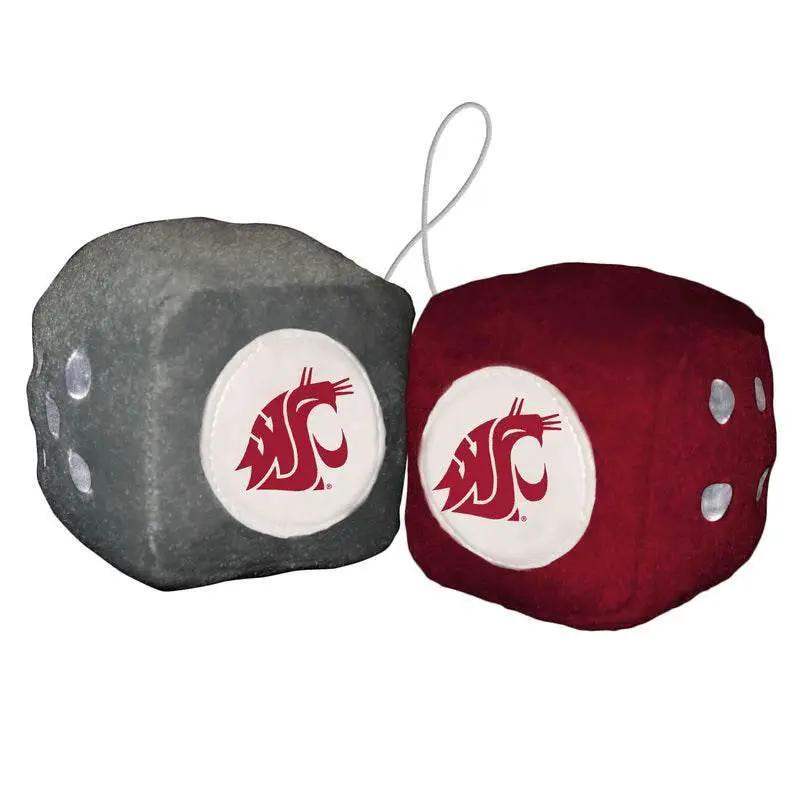 Washington State Cougars Fuzzy Dice Plush Hanging Decor - ToylandEU™