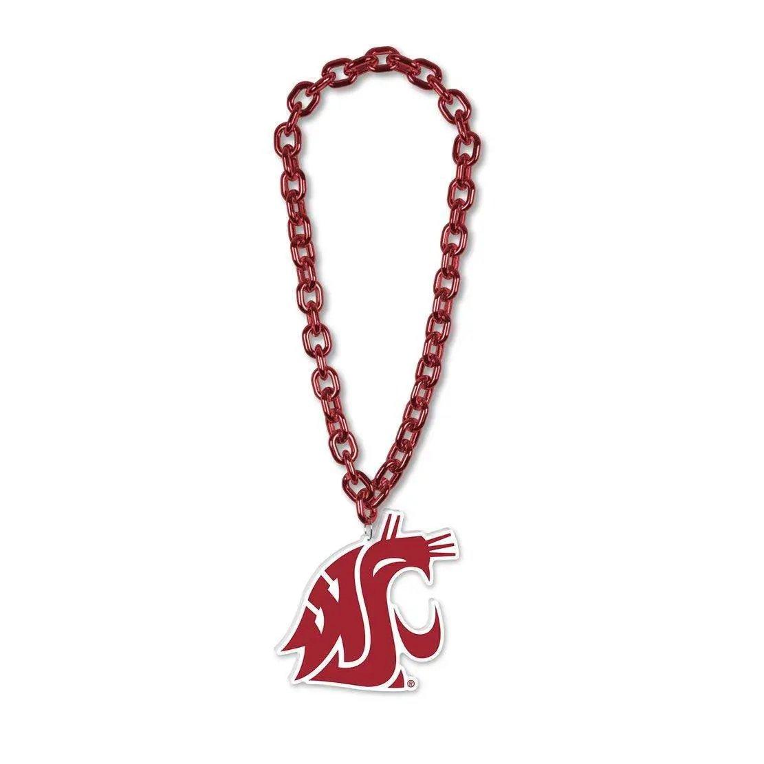 Washington State Cougars Necklace Big Fan Chain 38 Inch - ToylandEU™