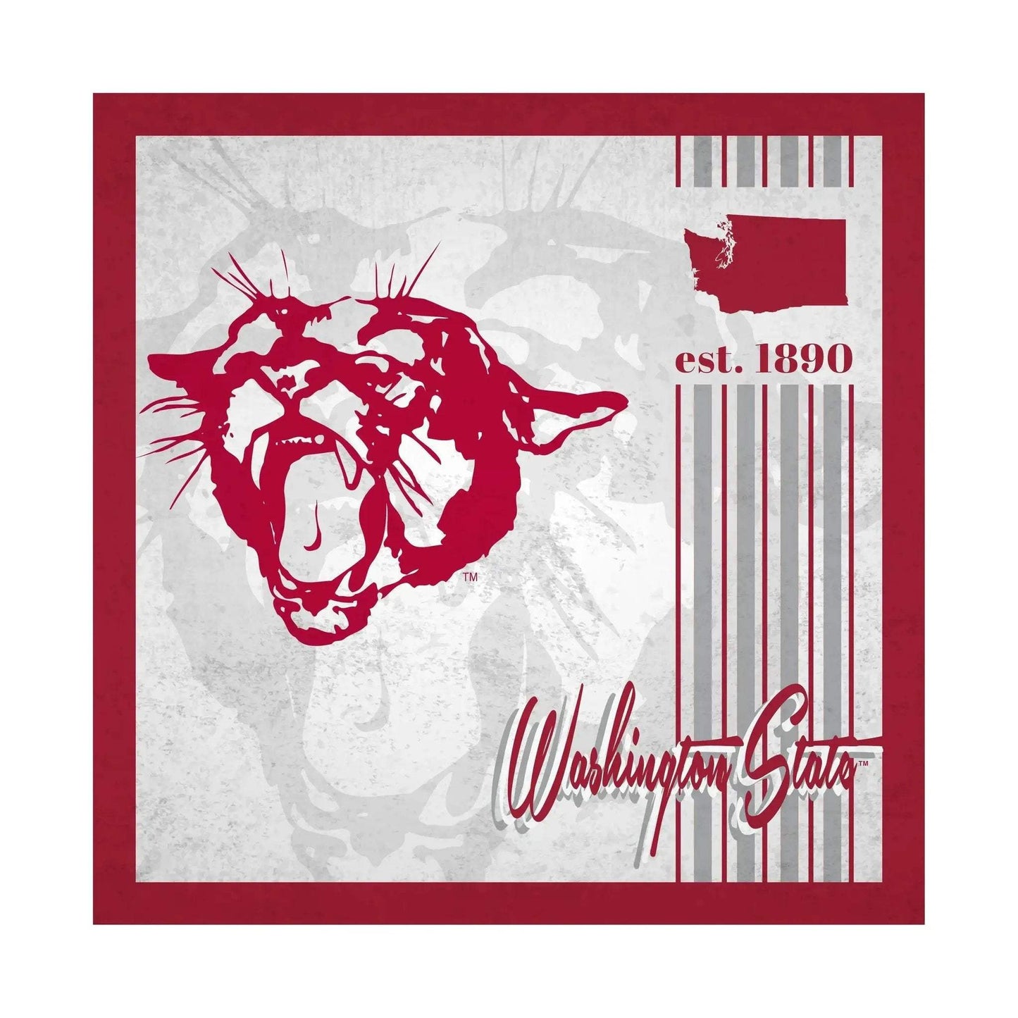 Washington State Cougars Wood Sign 10x10 Album Design - ToylandEU