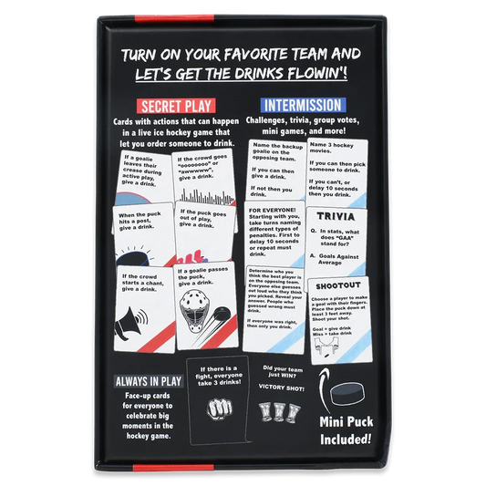 WATCH HOCKEY, GET DRUNK - The Live Hockey Drinking Game - ToylandEU™