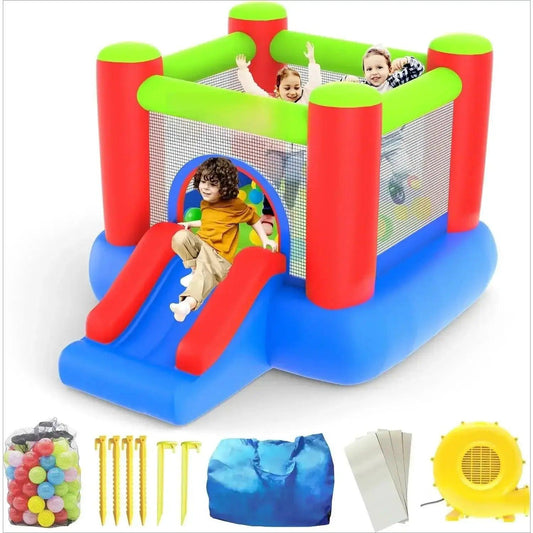 Water Slide Bounce House With Pool Climbing Wall Safe - ToylandEU™
