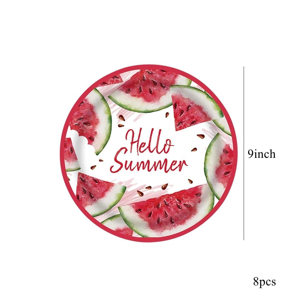 Watermelon Paper Plates | Cake Toppers | Toylandeu™
