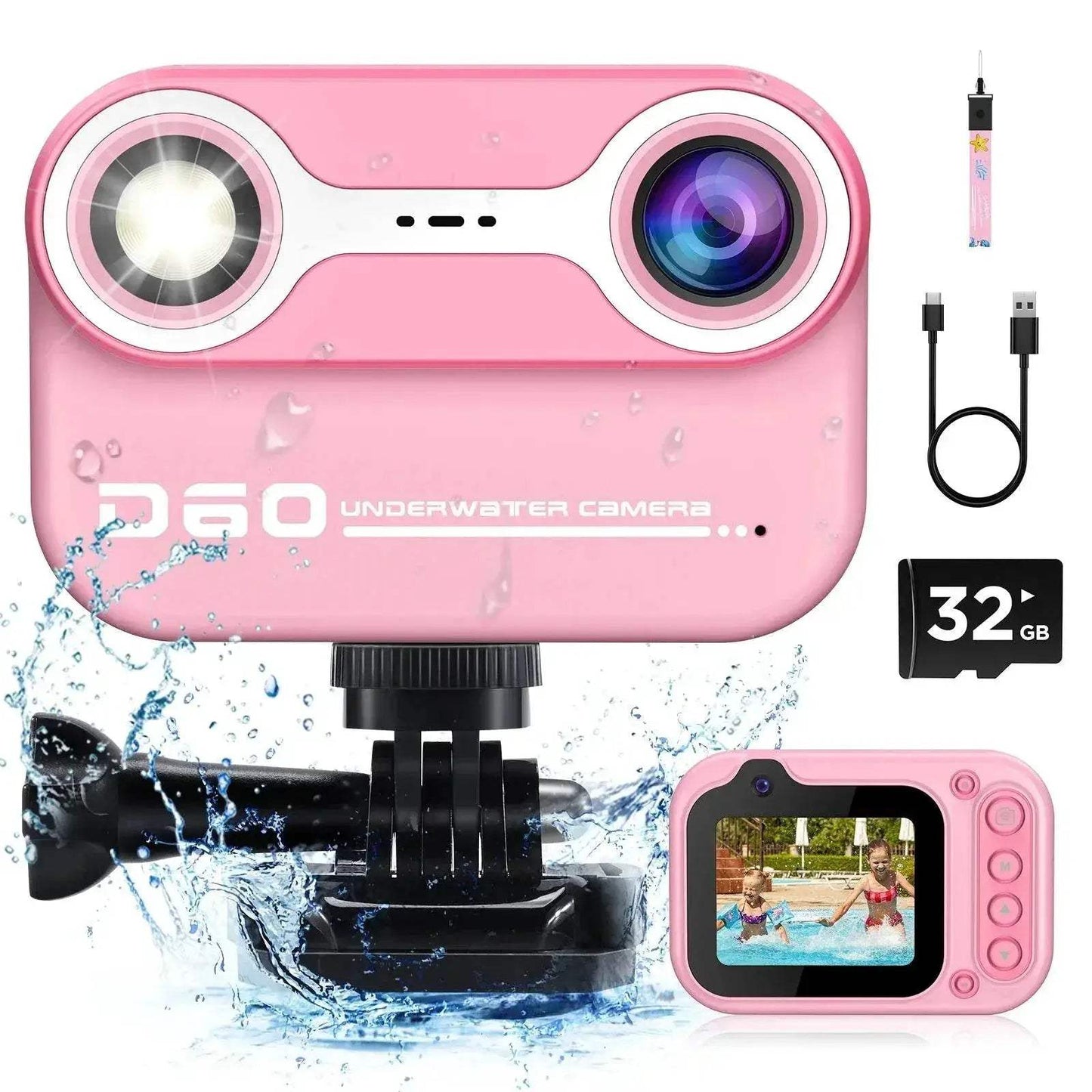 Waterproof Kids Camera 2.4'' HD 1080P for 3-12 Years - ToylandEU™