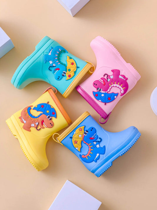 Waterproof Kids Rain Boots Cartoon Design All Season Unisex - ToylandEU