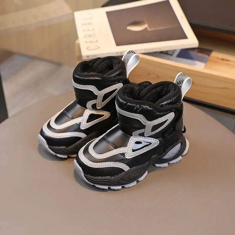 Waterproof Plush Winter Ankle Boots for Kids - Non-Slip Fashion Footwear for Boys and Girls - ToylandEU™