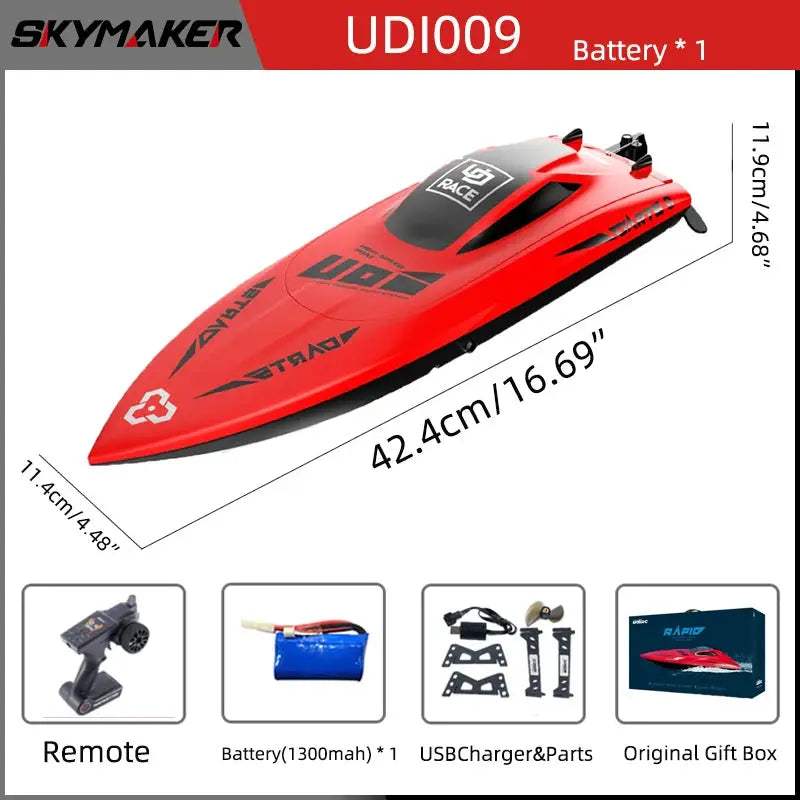 Waterproof RC Boat 35kmh High Speed With Capsize Protection - ToylandEU
