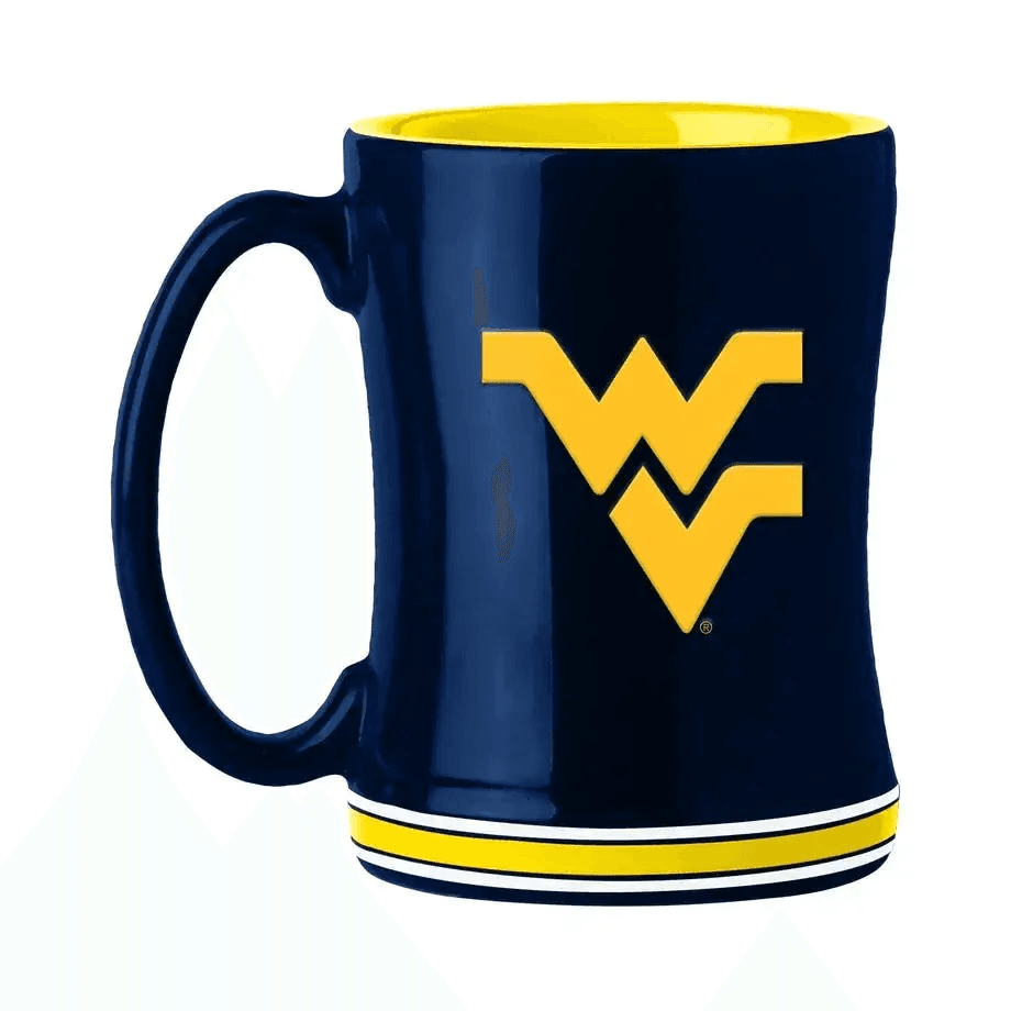 West Virginia Mountaineers 14oz Sculpted Relief Coffee Mug - ToylandEU™