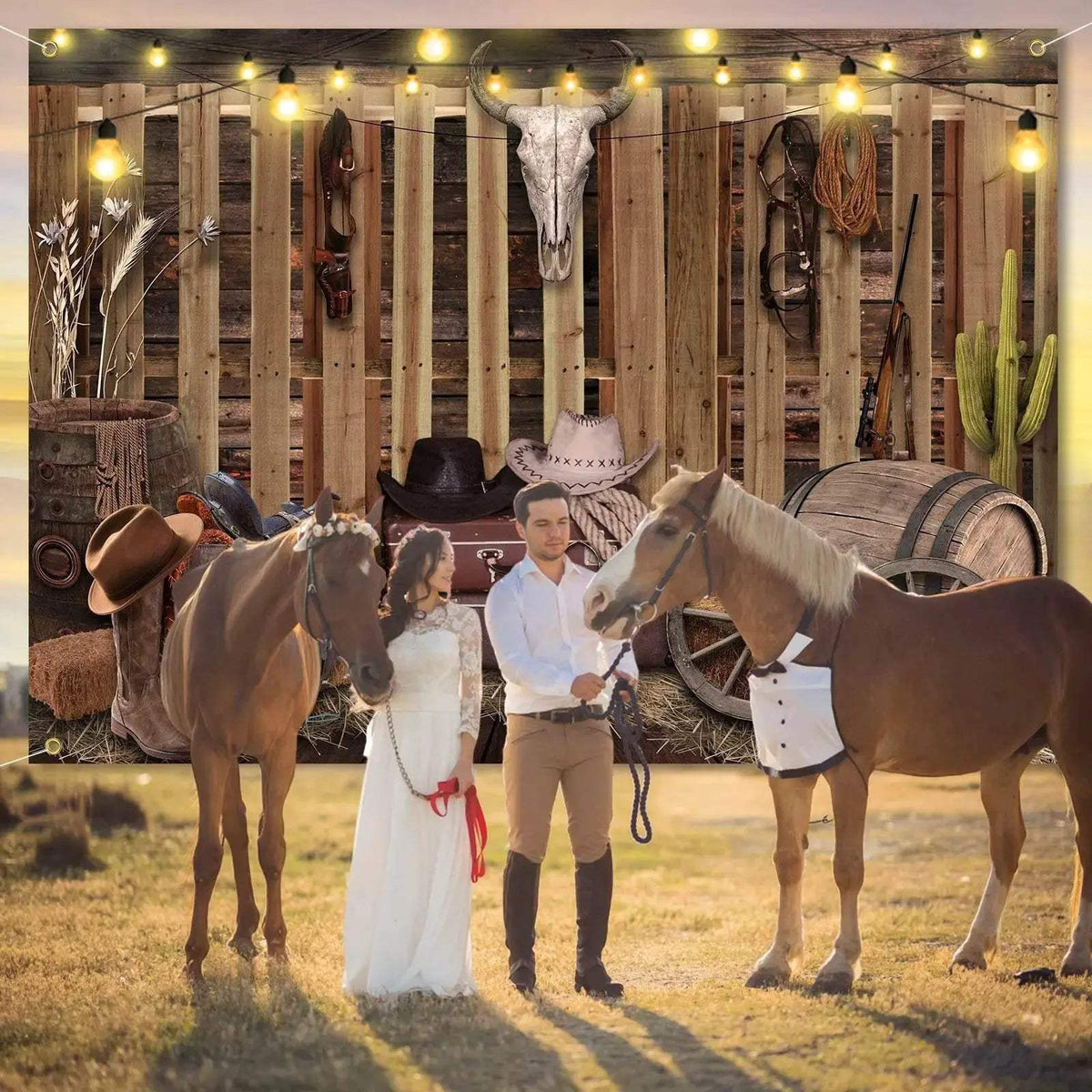 Western Cowboy Backdrop 7x5ft for Wild West Parties - ToylandEU™