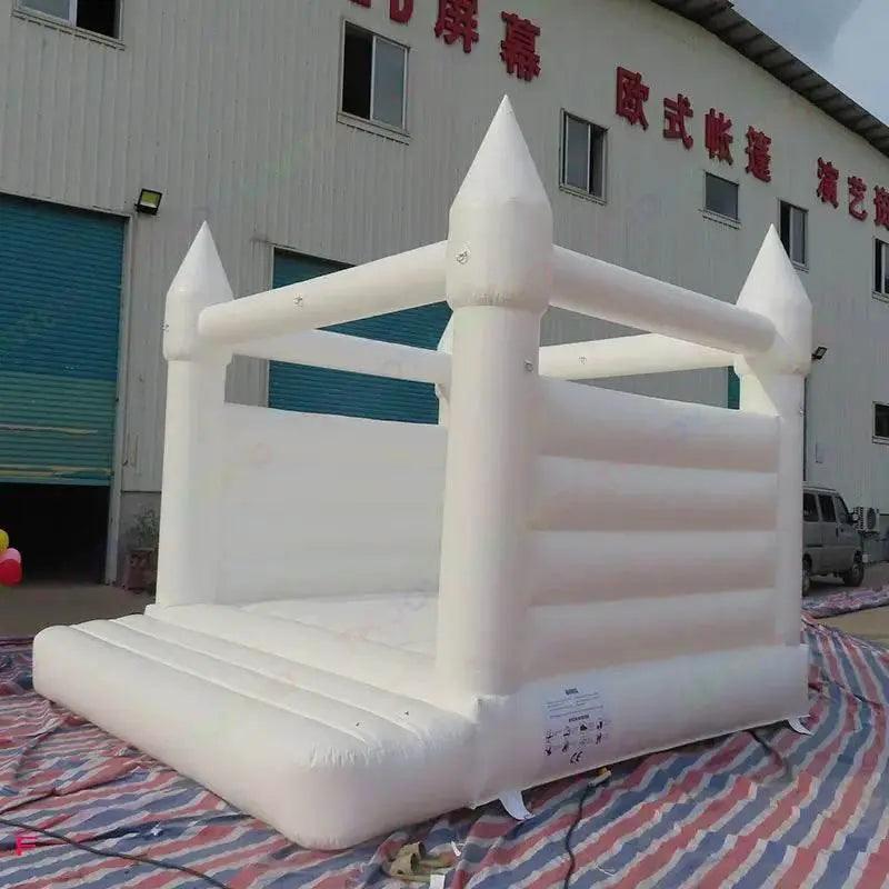 White Bounce House Pink Bouncer Wedding Party Bouncy Castle - ToylandEU™