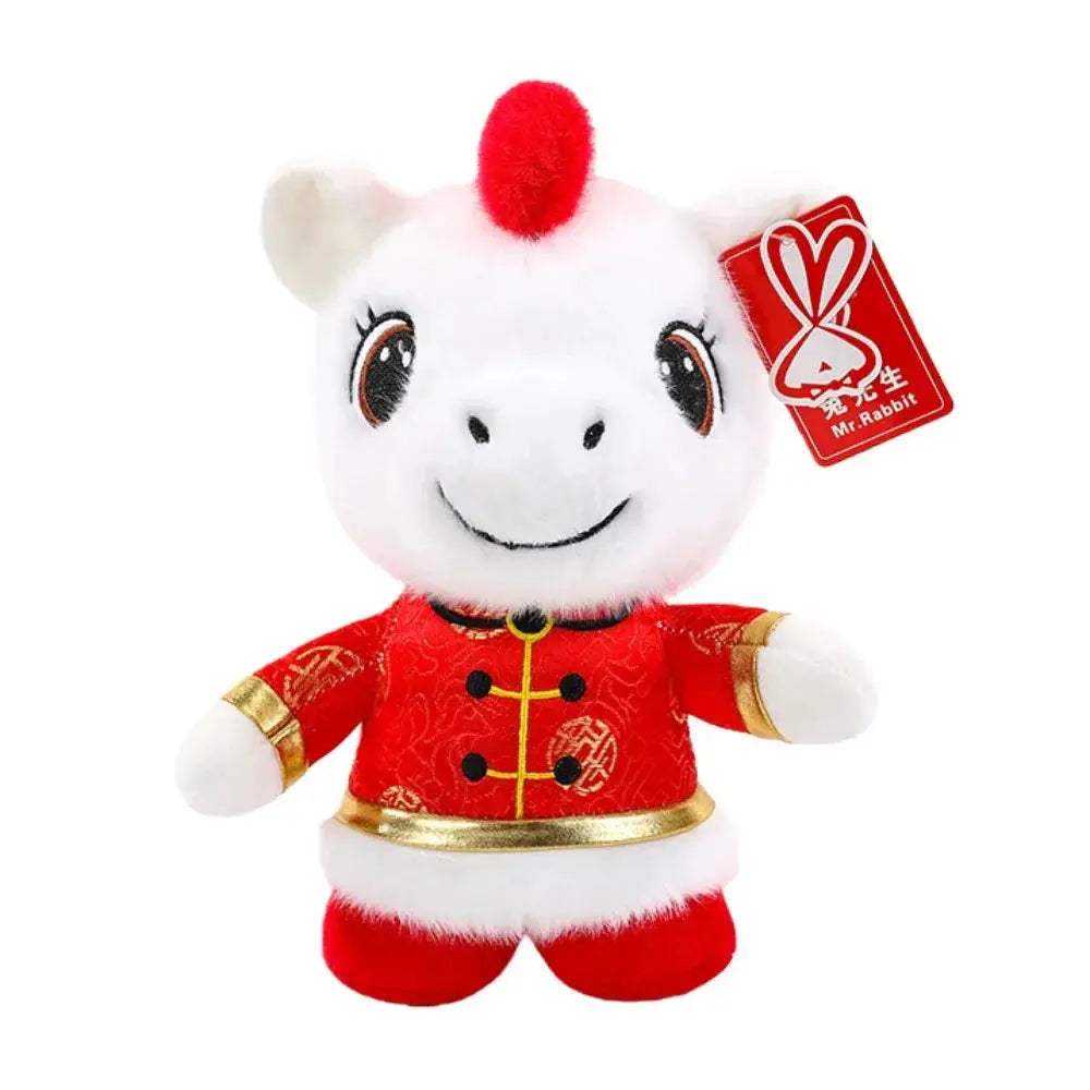 White Horse Plush Toy Kawaii Mascot Pony Birthday Gift - ToylandEU