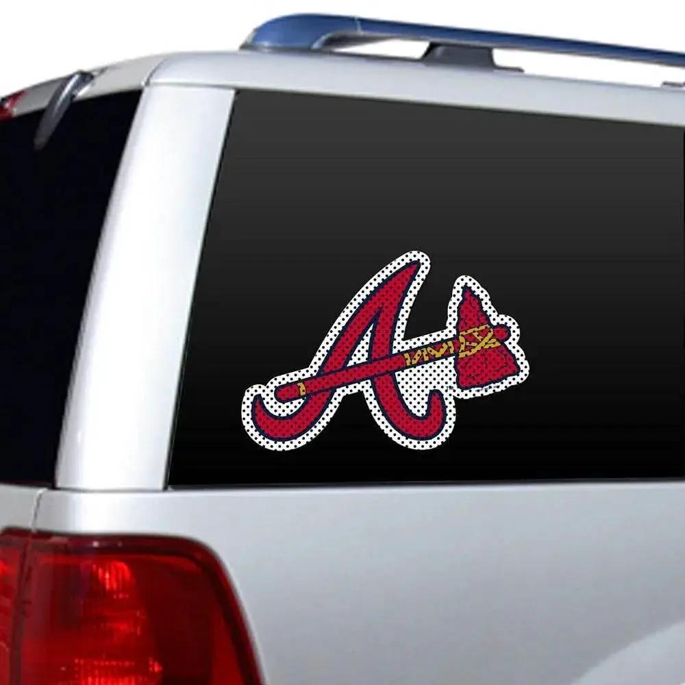 Atlanta Braves Window Film 12 Inch Die Cut Team Logo Decor - ToylandEU™