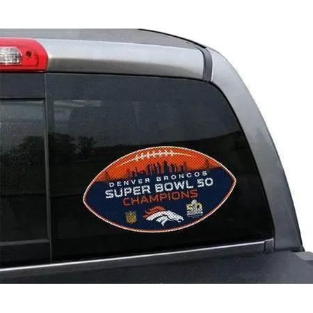 Denver Broncos Super Bowl 50 Champion Window Film Die Cut - ToylandEU™