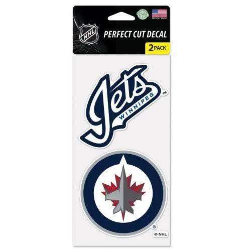 Winnipeg Jets 4x4 Perfect Cut Decals Set of 2 by Wincraft - ToylandEU™