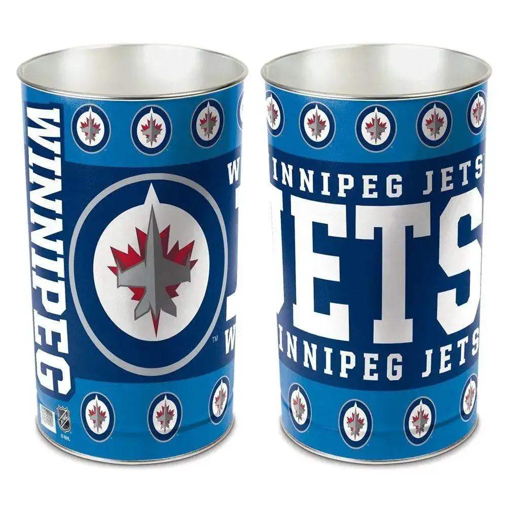 Winnipeg Jets Wastebasket 15 Inch Metal With Team Colors - ToylandEU™
