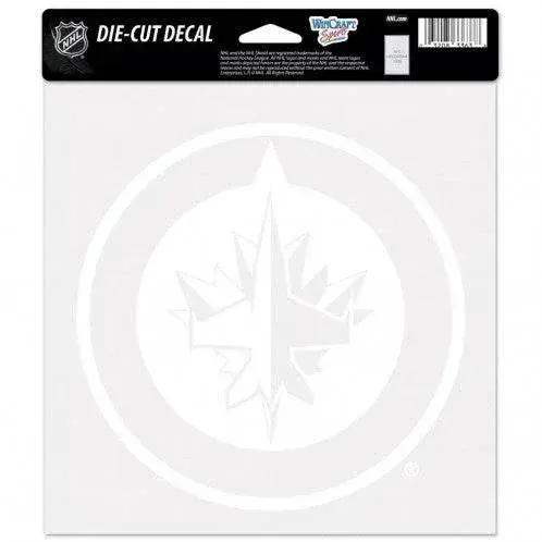 Winnipeg Jets White 8x8 Decal Perfect Cut Elite Sticker - ToylandEU™