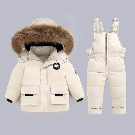 Cozy Kids Down Jacket Thick Hooded Jumpsuit Toyland EU - ToylandEU™