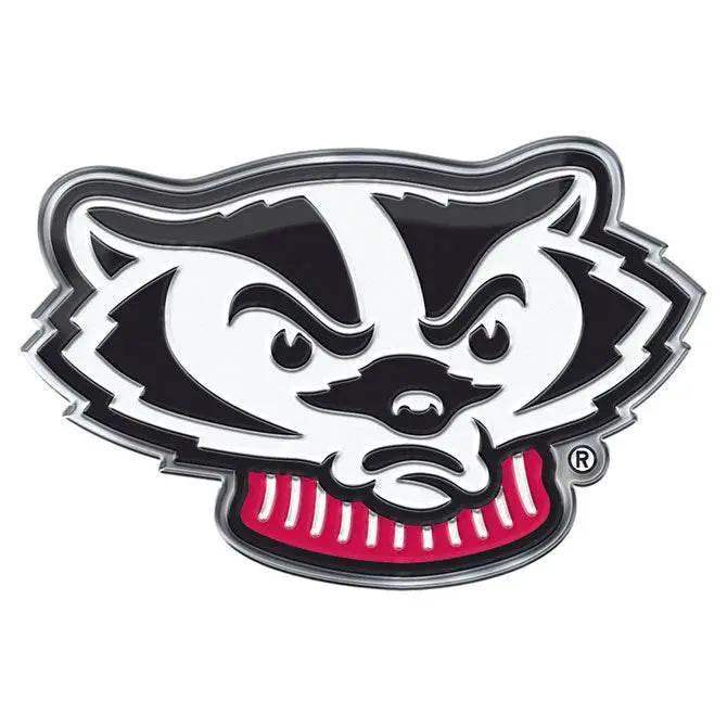 Wisconsin Badgers Auto Emblem Color Alternate Logo Aluminum - ToylandEU™