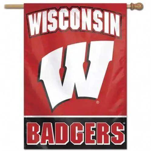 Wisconsin Badgers Banner 28x40 Vertical Flag Decor - ToylandEU™