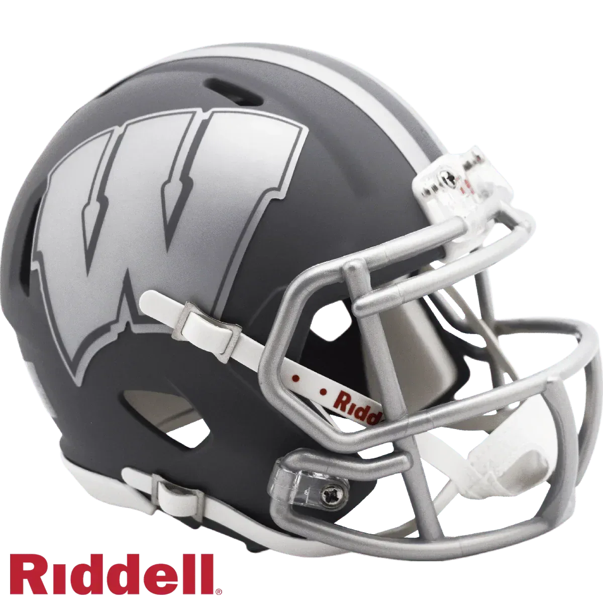 Wisconsin Badgers Helmet Riddell Mini Speed Style Slate - ToylandEU™