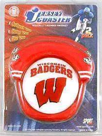 Wisconsin Badgers Jersey Style Coaster Set Two Pack - ToylandEU™