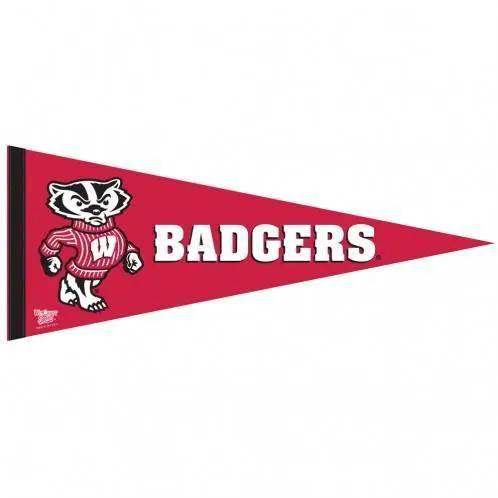 Wisconsin Badgers Premium Felt Pennant 12x30 Inches - ToylandEU™