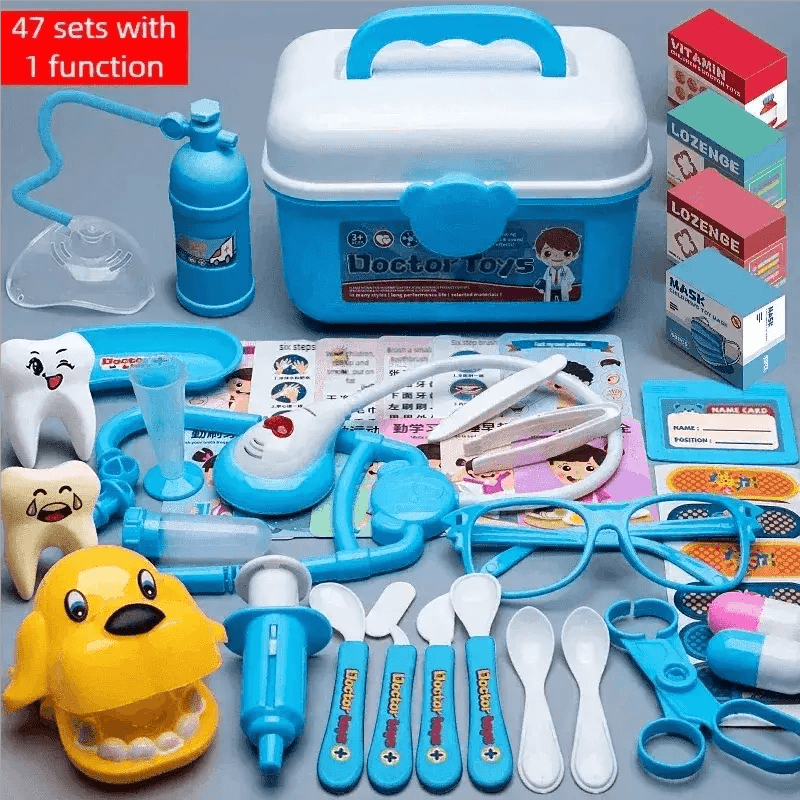 WizKidz Doctor Nurse Role Play Set Medical Tools Trolley Box - ToylandEU
