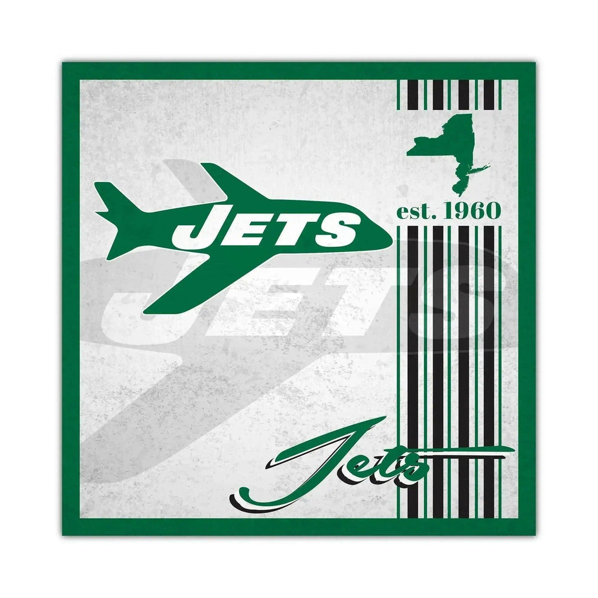 New York Jets Wood Sign 10x10 Album Design Wall Art - ToylandEU™