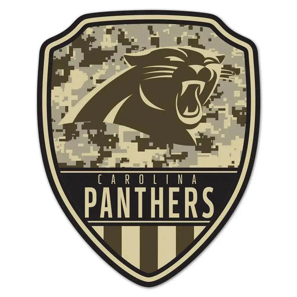 Carolina Panthers Wood Sign 11x14 Shield Shape Decor - ToylandEU™