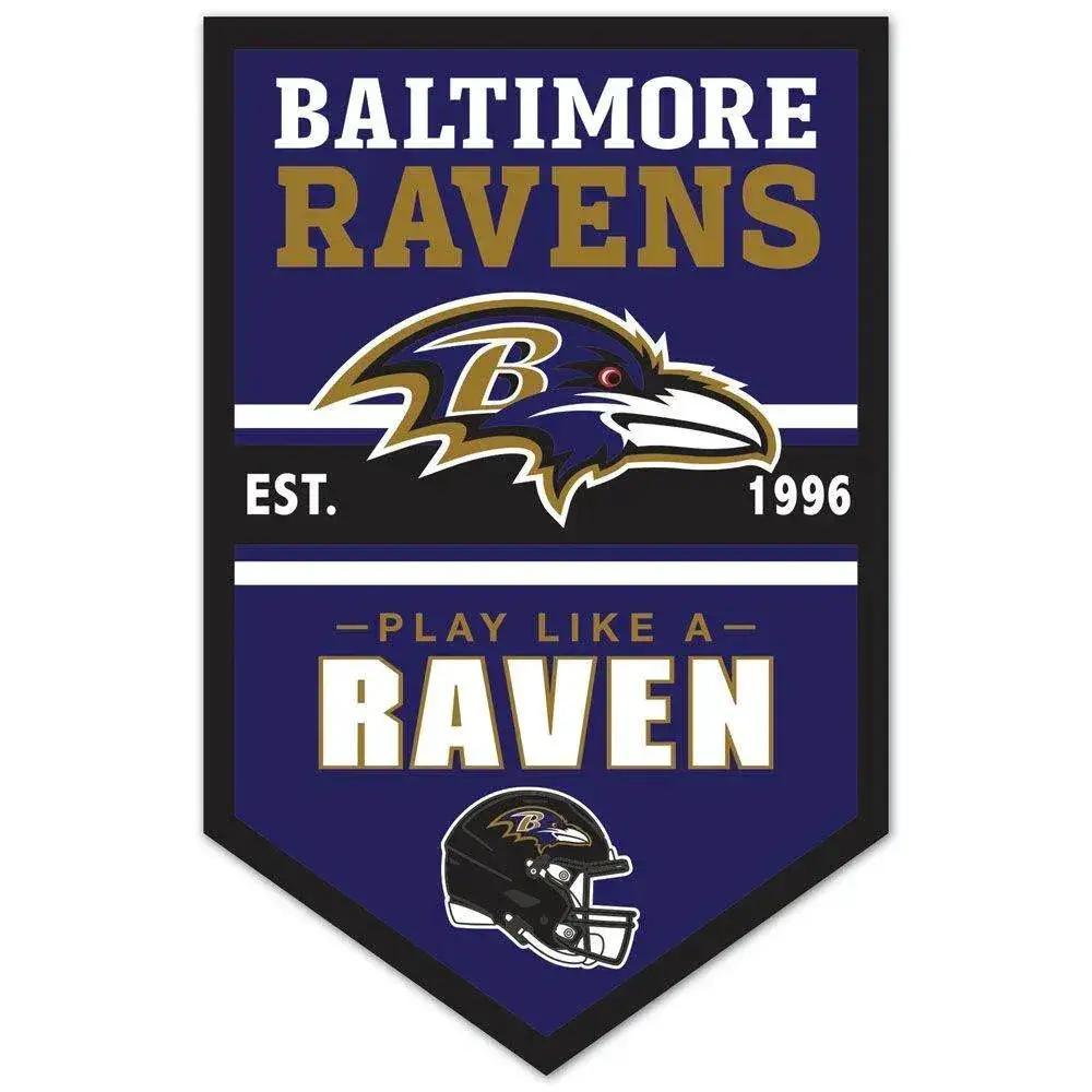 Baltimore Ravens 11x17 Wood Chevron Sign For Fan Cave - ToylandEU™
