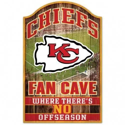 Kansas City Chiefs 11x17 Wood Sign Fan Cave Decor Wall - ToylandEU™