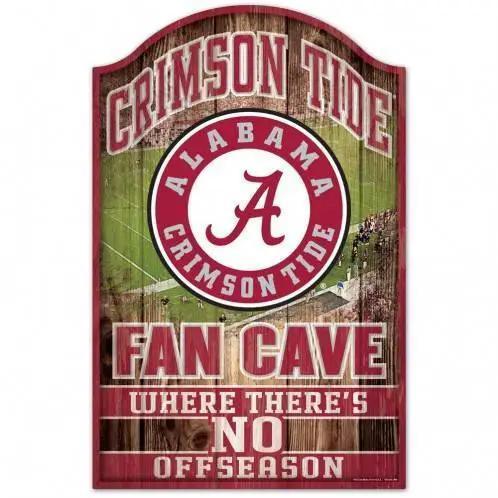 Alabama Crimson Tide Sign 11x17 Wood Fan Cave Design - ToylandEU™