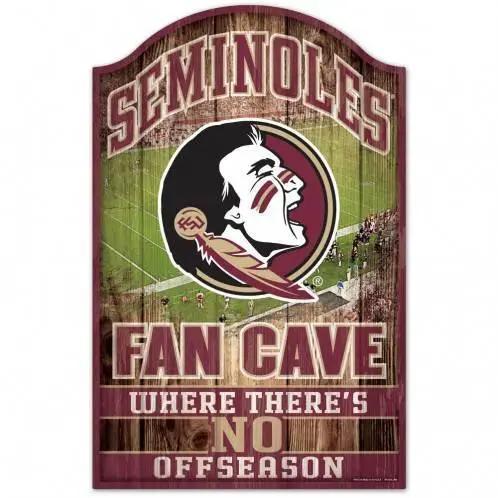 Florida State Seminoles 11x17 Wood Sign Fan Cave Design - ToylandEU™