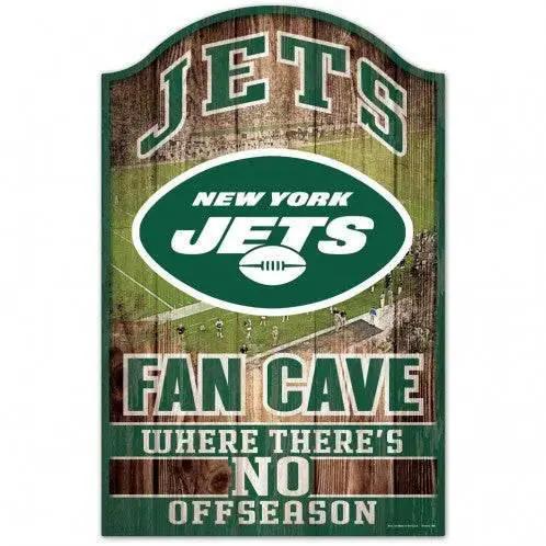 New York Jets 11x17 Wood Fan Cave Sign for Indoor Decor - ToylandEU™