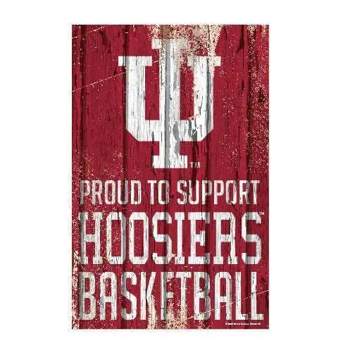 Indiana Hoosiers 11x17 Wood Sign Proud to Support Design - ToylandEU™