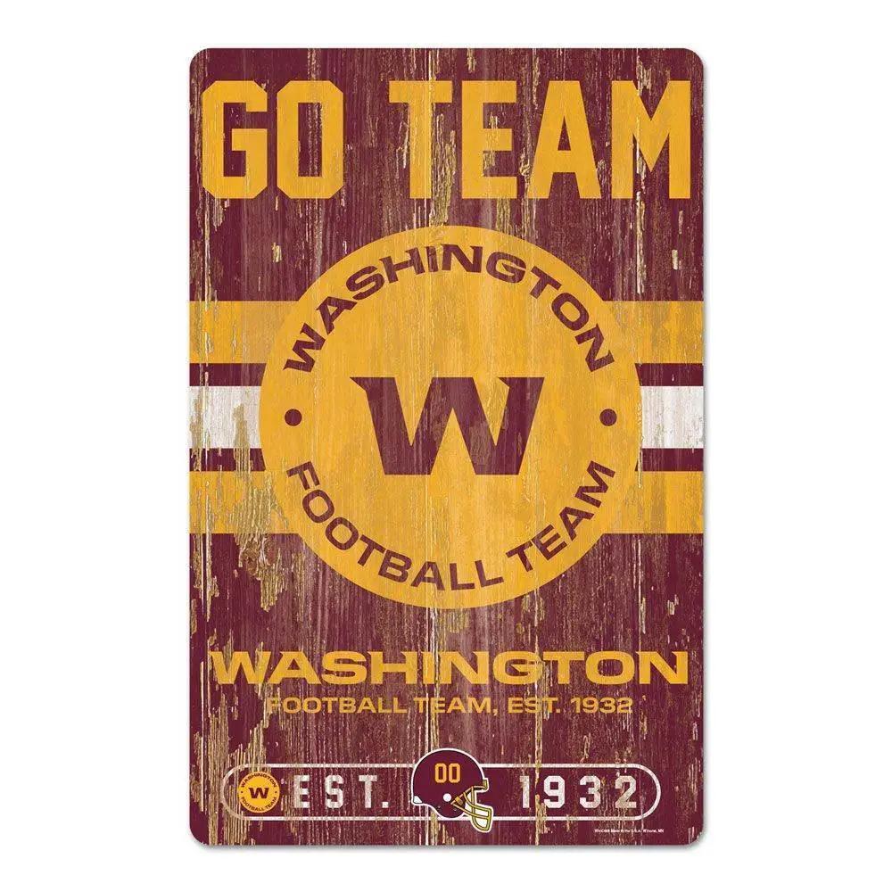 Washington Football Team Wood Sign 11x17 Slogan Design - ToylandEU™