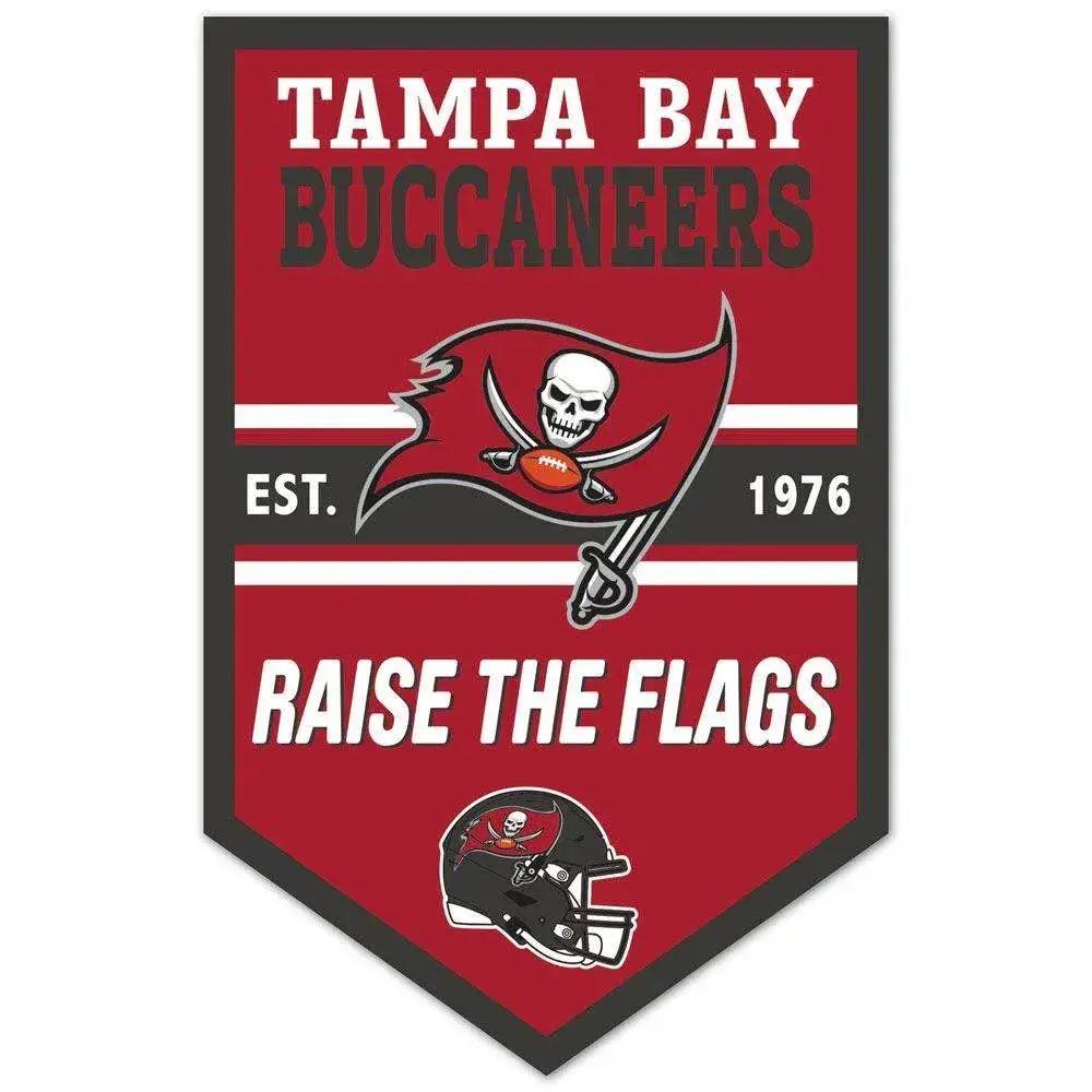 Tampa Bay Buccaneers 11x17 Wood Chevron Sign Wall Decor - ToylandEU™