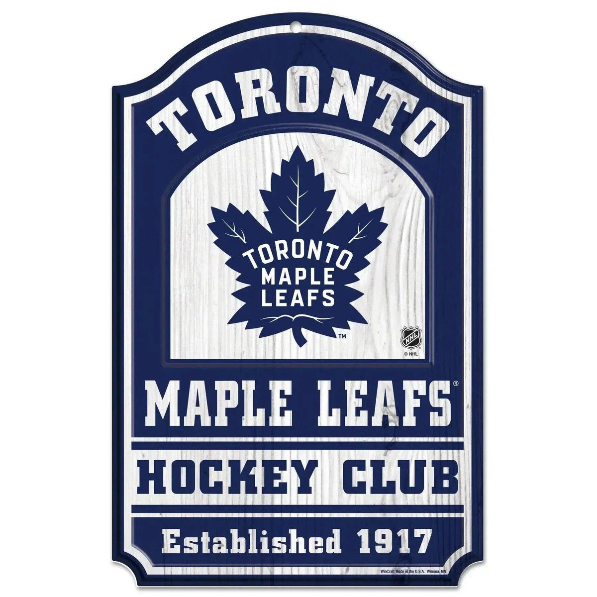 Toronto Maple Leafs Sign 11x17 Wooden Hockey Plaque - ToylandEU™