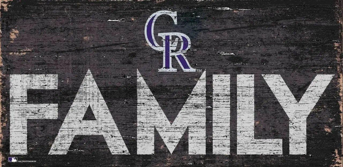 Colorado Rockies Wood Sign 12 By 6 Family Design Hanging - ToylandEU™