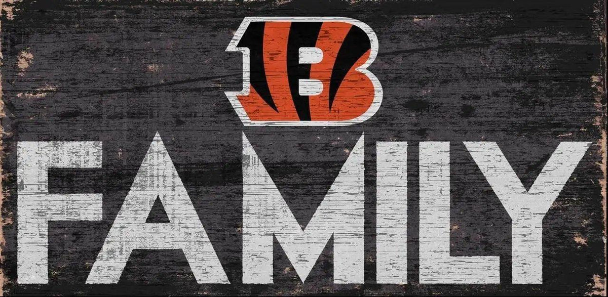Cincinnati Bengals Wood Sign 12x6 Family Design Home Decor - ToylandEU™