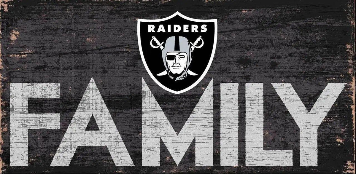 Las Vegas Raiders Wood Sign 12x6 Family Hanging Plaque - ToylandEU™